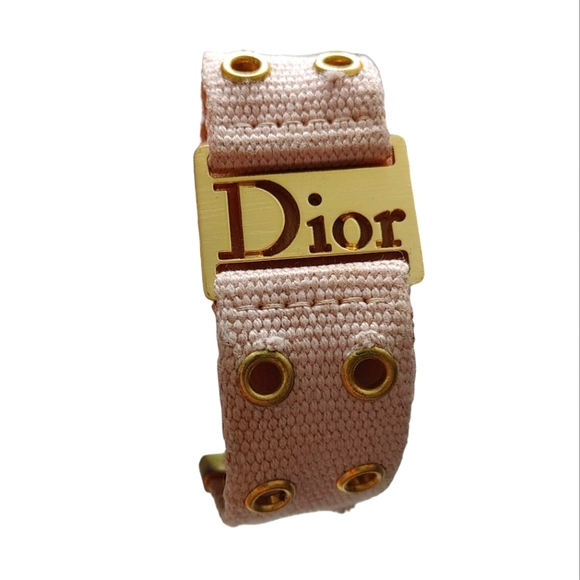Christian Dior Canvas & Gold Hardware Bracelet - Picture 16 of 16